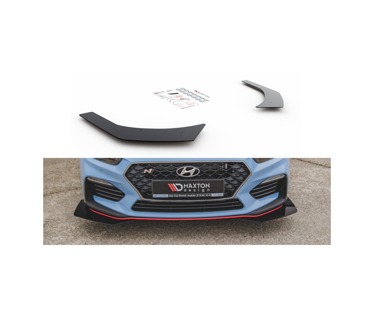 Front Stoßstangen Racing Flaps für Hyundai I30N