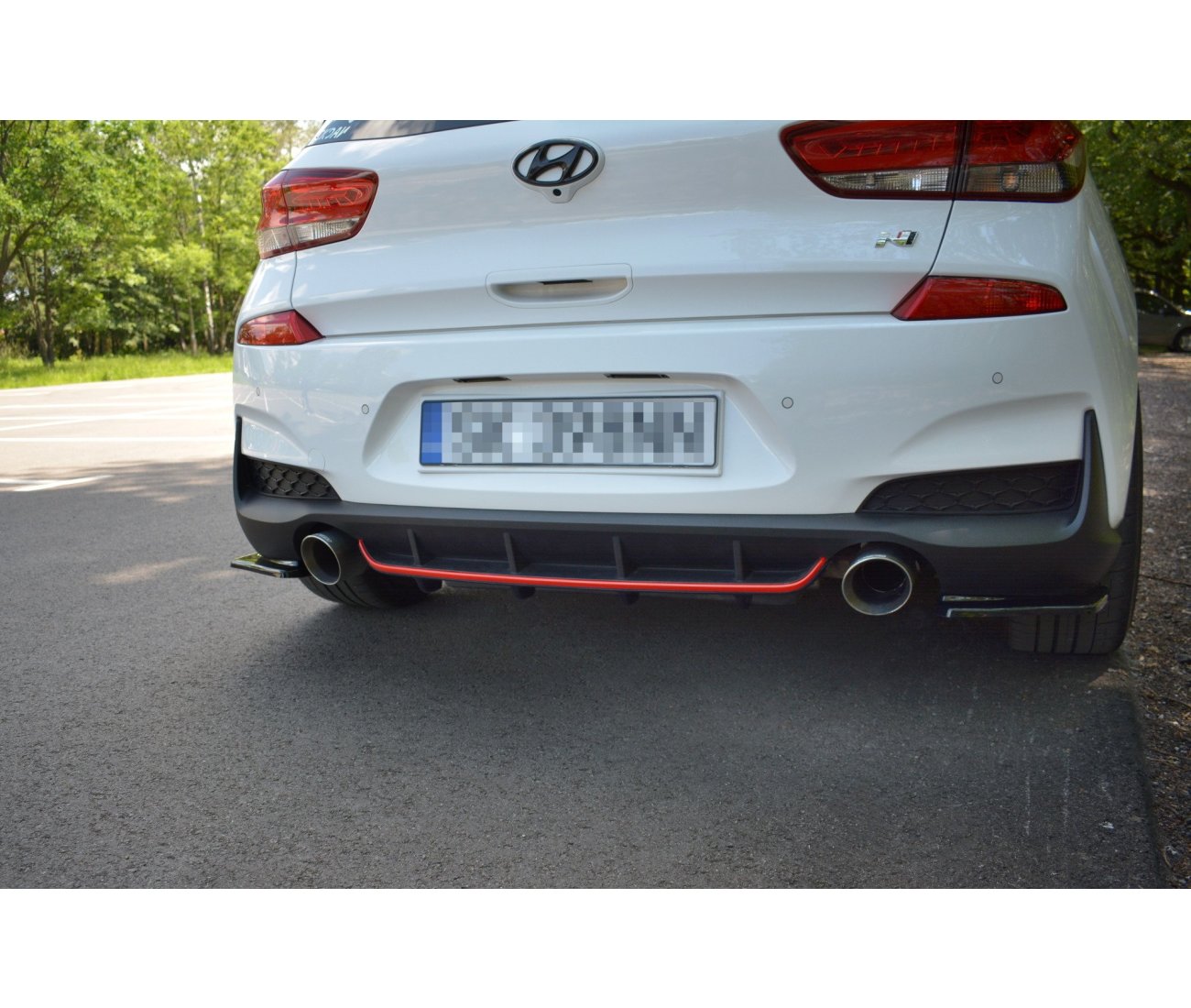 Rear diffuser for Hyundai I30N Hatchback