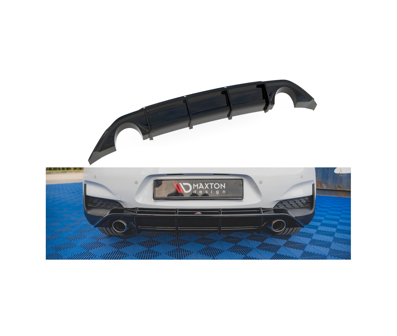 Rear diffuser V.3 for Hyundai I30N Hatchback