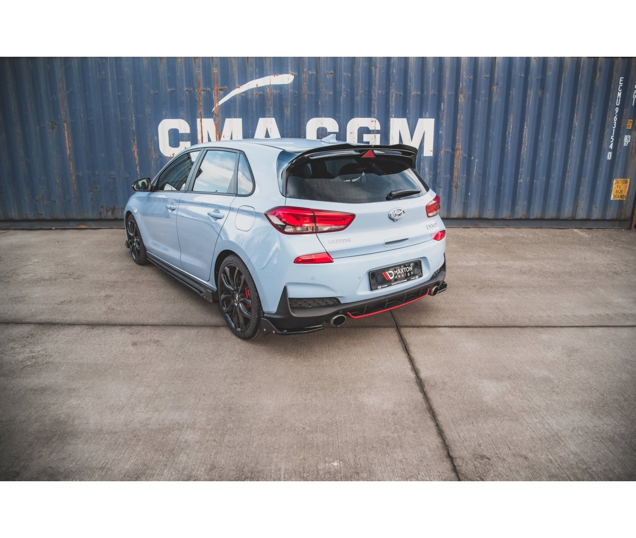 Rear Flaps + Wings V.6 for Hyundai I30N Hatchback