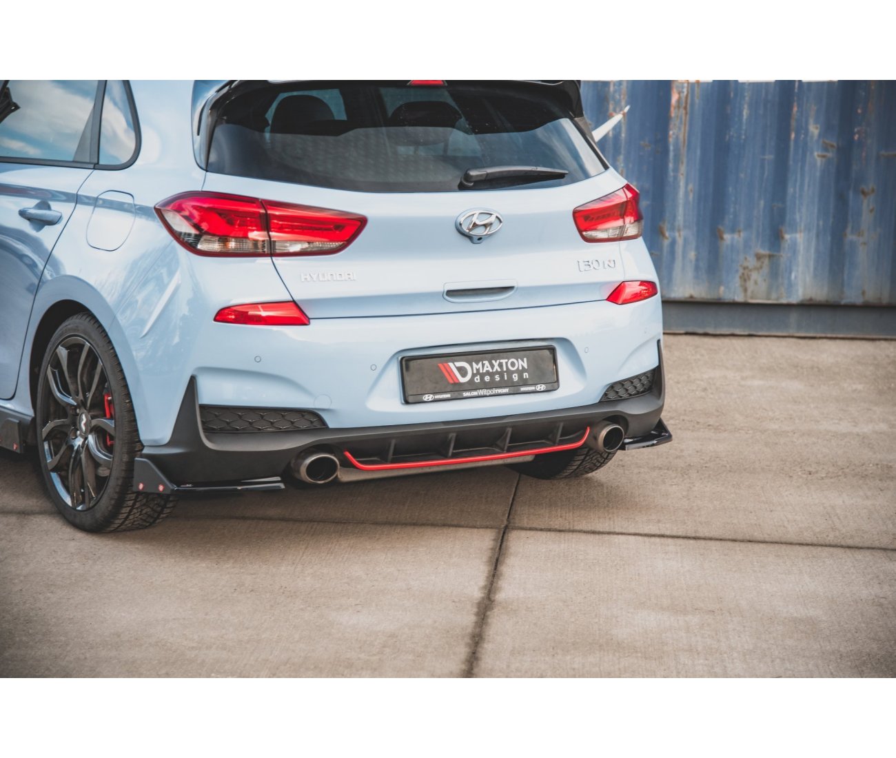 Rear Flaps + Wings V.6 for Hyundai I30N Hatchback