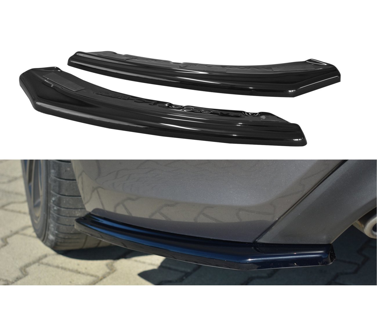 Rear approach flaps diffuser for Hyundai Genesis Coupe