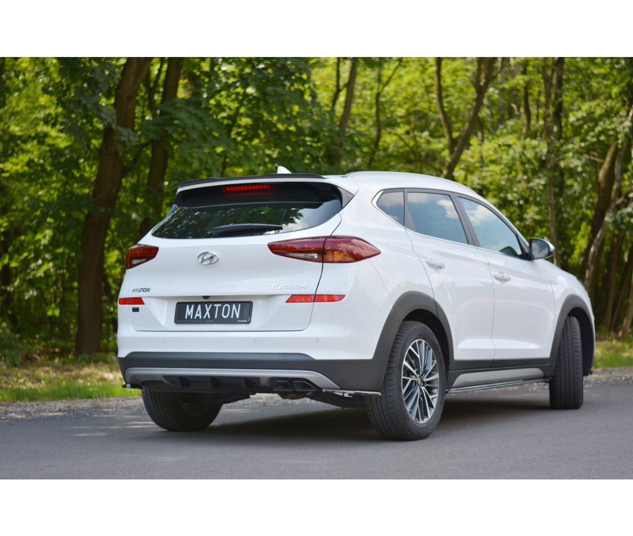 Heck Ansatz Flaps Diffusor für Hyundai Tucson Facelift