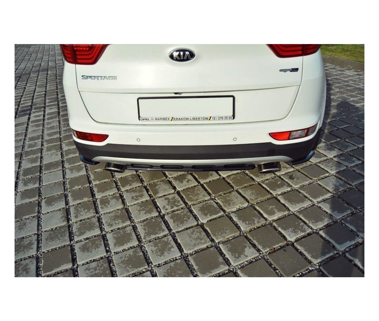 Rear approach flaps diffuser for Kia Sportage GT-Line