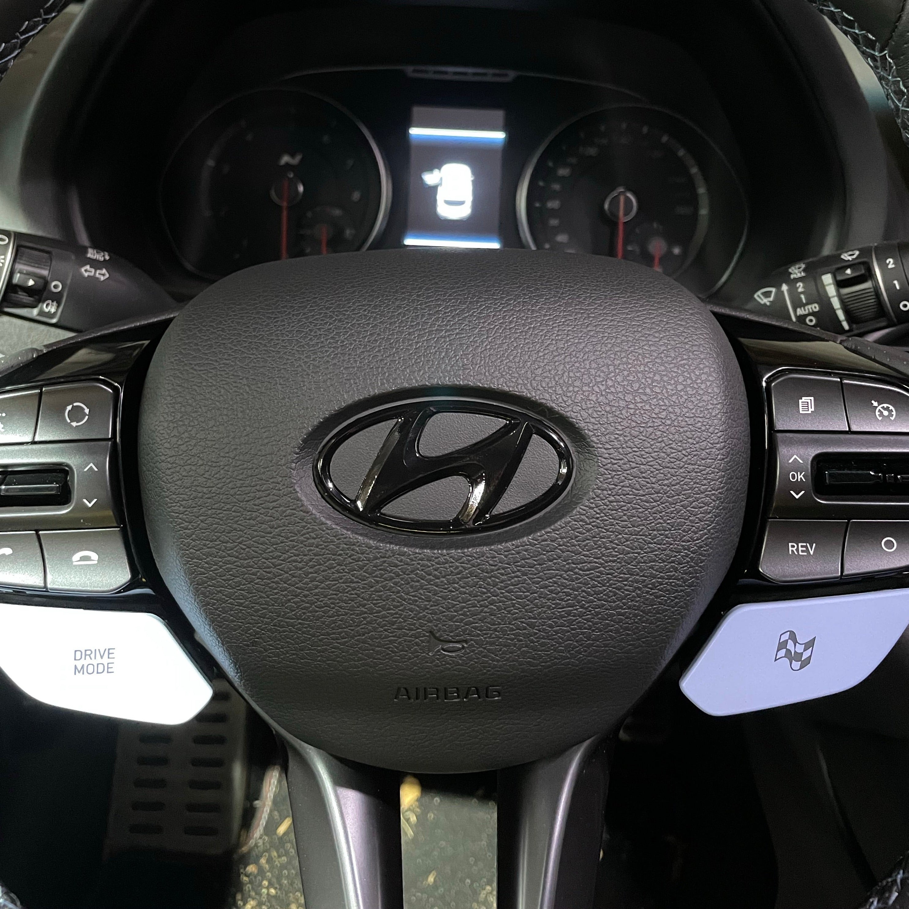 Sticker for Hyundai logo steering wheel