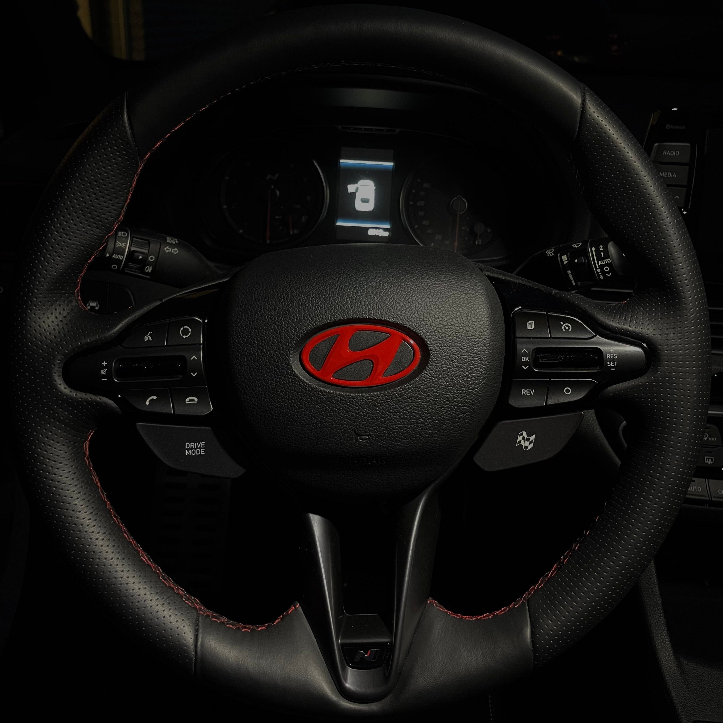 Sticker for Hyundai logo steering wheel