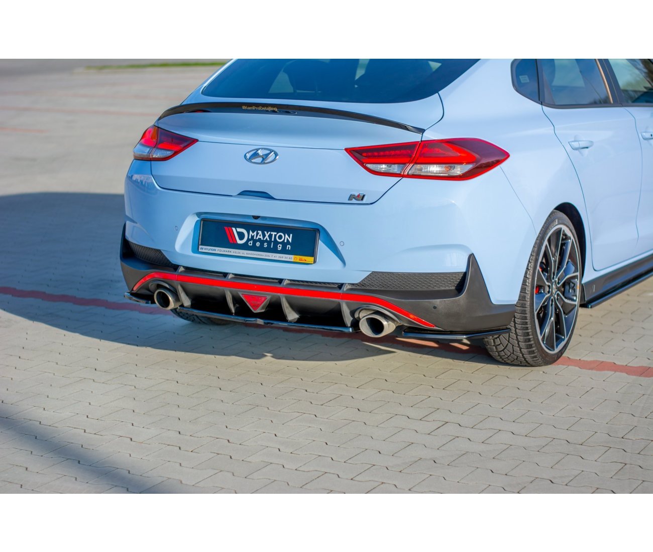 Mittlerer Cup Diffusor Heck für Hyundai I30N Fastback