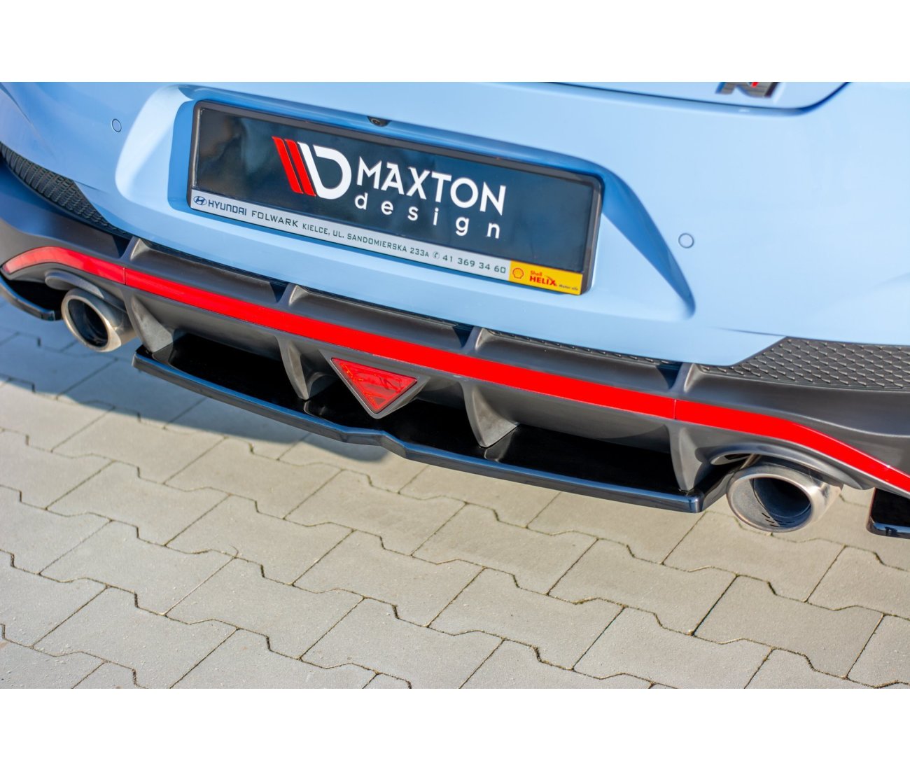 Middle cup diffuser rear for Hyundai I30N Fastback