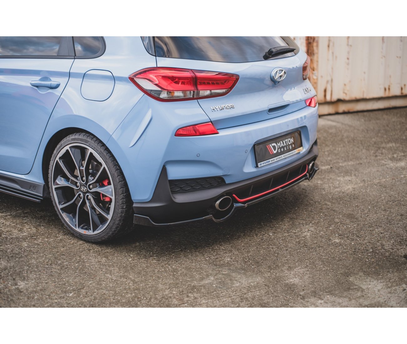 Middle cup diffuser rear for Hyundai I30N Hatchback