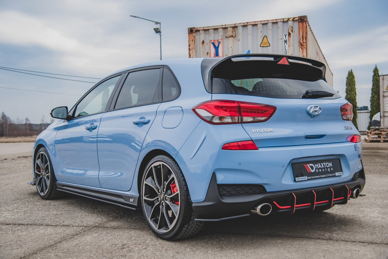 Robust racing side skirts approach cup strips for Hyundai I30 N 