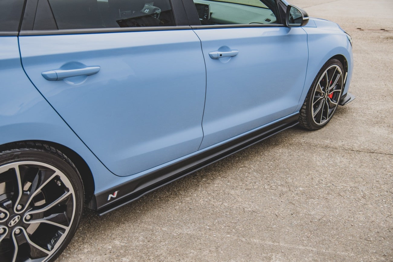 Robust racing side skirts approach cup strips for Hyundai I30 N 