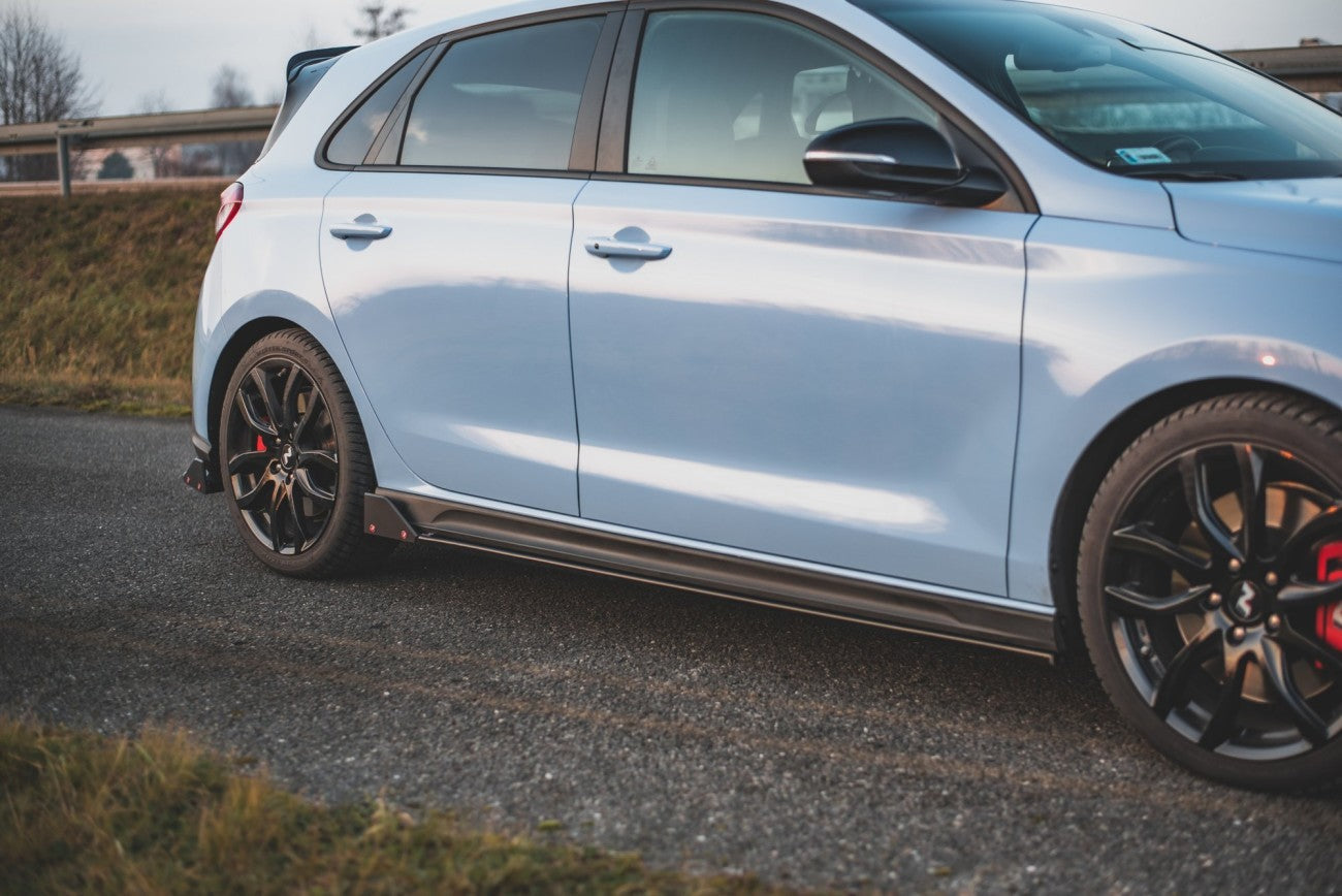 Seitenschweller Ansatz Cup Leisten + Flaps V.5 für Hyundai I30 N