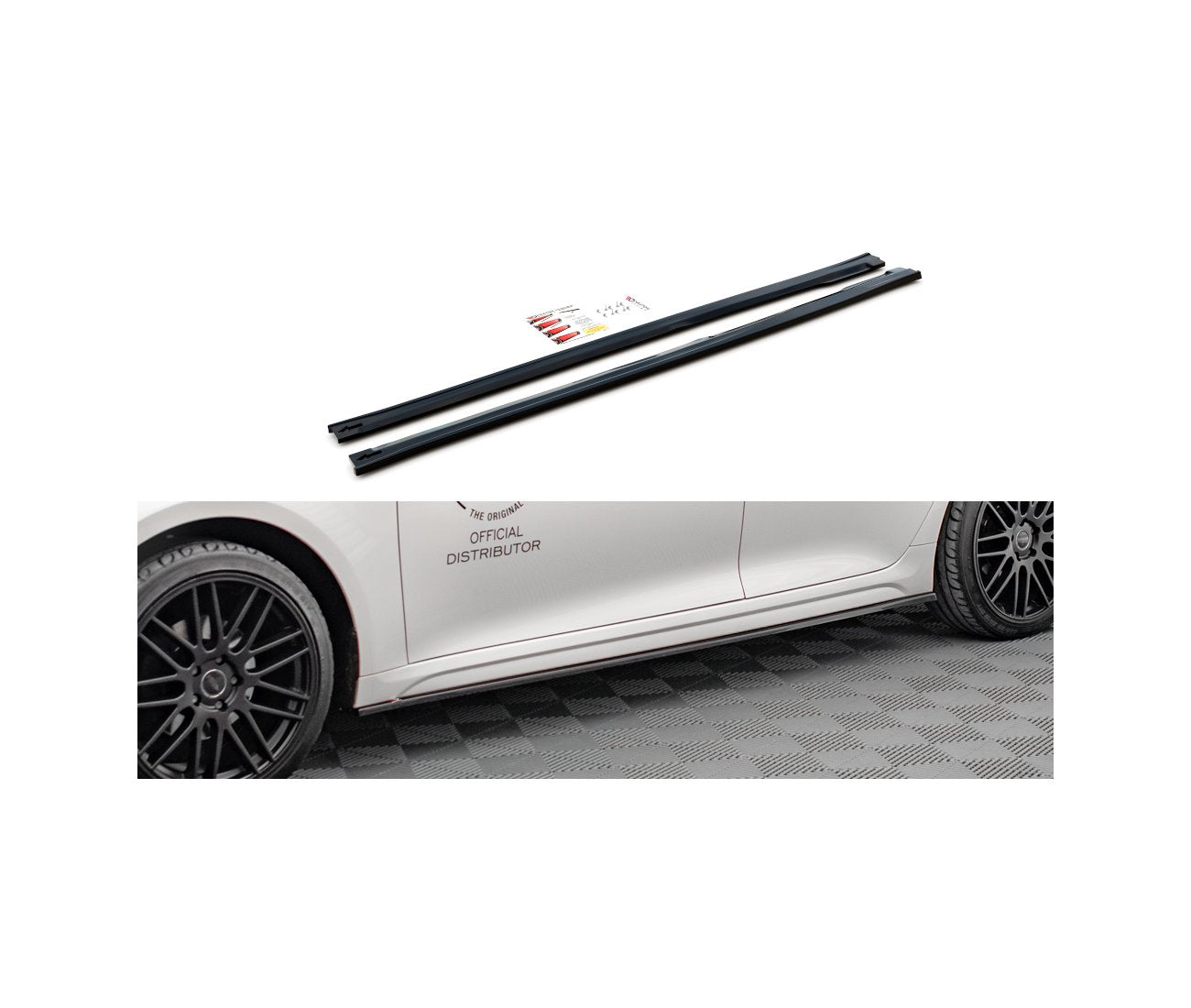 Side skirts cup strips for Kia Optima