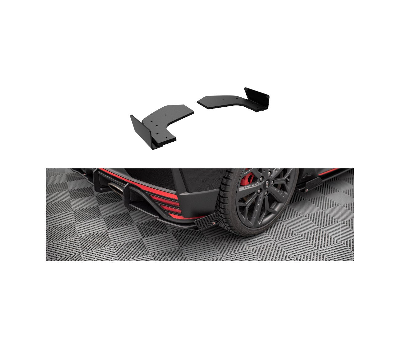 Street Pro Heck Ansatz + Flaps für Hyundai I20N